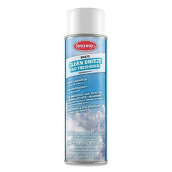 Clean Breeze Air Freshener, 20 oz Can, White