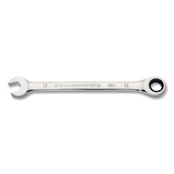 90-Tooth 12 Point Ratcheting Combination Wrench, Metric, 13 mm