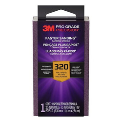 3m Sanding Sponge,Aluminum Oxide,320 Grit 7100335124