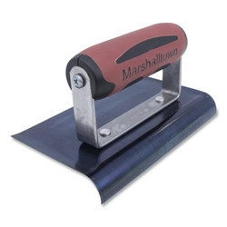 Curved End Steel Hand Edger, Blue Steel, 6 in L, 4 in W, Curved Pack of 6