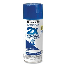 Painter's Touch® 2X Ultra Cover® Gloss Spray Paints + Primer, 12 oz, Aerosol Can, Brilliant Blue