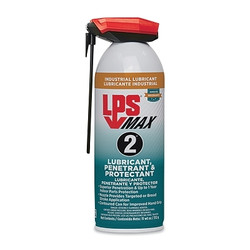MAX 2™ Lubricant, Penetrant and Protectant, 11 wt oz, Aerosol Can with Straw Actuator, Slight Petroleum/Cherry Odor
