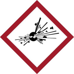 Brady GHS Label,1"H,1"W,PK16 118816