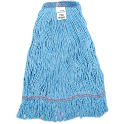 Global Industrial Large Blue Looped Mop Head Narrow Band