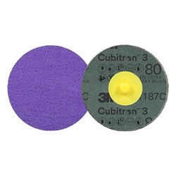3m Cubitron Quick-Change Disc,Ceramic,3 in Dia.,PK50 7100332088