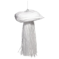 Pig Storm Drain Skimming Squid Pom Pom,PK2 FLT012