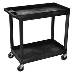 Luxor High Capacity,(2)Tub Shelves Cart EC11-B