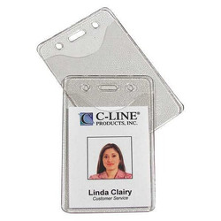 C-Line Products Badge Hldr,Vertical,2-3/8x3-3/8",PK100 88617