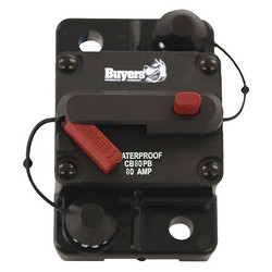 Buyers Products Circuit Breaker w/Manual Reset,80A CB80PB