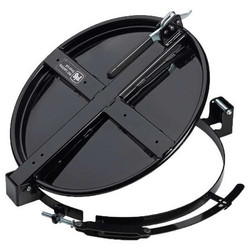 Pig Fast Latching Drum Lid,Black,Steel,30gal DRM2072-BK