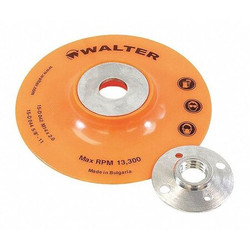Walter Surface Technologies Backing Pads,4-1/2"x 5/8-11" 15D044