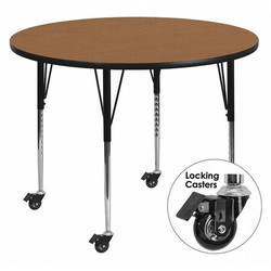 Activity Table,Round,Oak,Lckng Cstrs,60"
