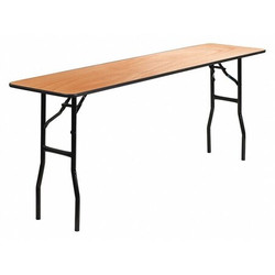 Flash Furniture Fold Training Table,Wood,18"x72" YT-WTFT18X72-TBL-GG