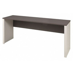 Bestar Credenza,30.4 in H,Sandstone/Slate 93612-1159