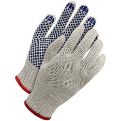 Bdg Poly/Cotton Natural w/ Blue Palm Grip 80-9-2035-L