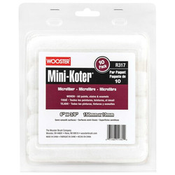 Wooster Paint Roller Cover,1/4" dia. Core,PK10 R117-6