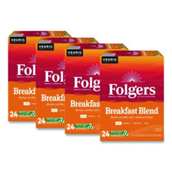 Folgers® Breakfast Blend Coffee K-Cup, 24/Box, 4 Boxes/Carton 5000370677