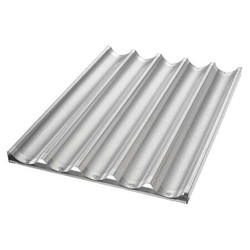 Chicago Metallic Baguette/French Bread Pan,17 3/4 in W 49035
