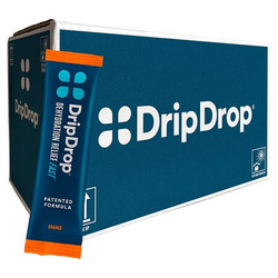 Dripdrop Electrolyte Powder,16oz,Orange,Pk 100 61410