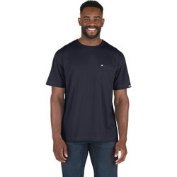 Berne Performance Men's Tall 4XL Navy Short Sleeve Pocket T-Shirt BSM38NVYT600