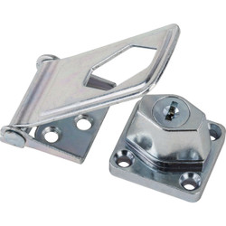 National Hardware 3-1/2 In. Zinc-Plated Key Locking Hasp N102-806