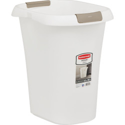Rubbermaid 5.25 Gal. White Wastebasket FG5L6100WHT