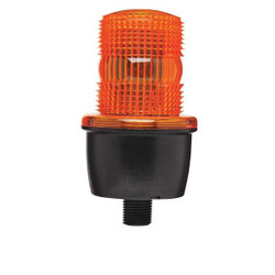 Federal Signal Low Profile Warning Light,LED,Amber,24V LP3PL-024A