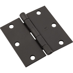 National Hardware 3-1/2 In. Black Door Hinge N830-425