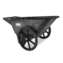 Rubbermaid Commercial Wheelbarrow,7-1/2 cu. ft. FG564200BLA