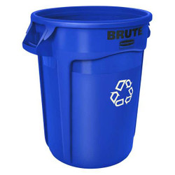 Rubbermaid Commercial Recycling Receptacle,Blue,20 gal. FG262073BLUE