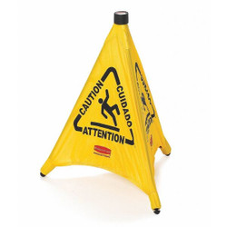 Rubbermaid Commercial Pop Up Safety Cone,Yellow,20 in H FG9S0000YEL