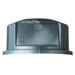 Rubbermaid Commercial Trash Can Top,Dome,Swing Closure,Gray FG263788GRAY