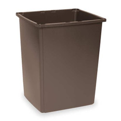 Rubbermaid Commercial Trash Can,56 gal.,Brown,Polyethylene FG256B00BRN