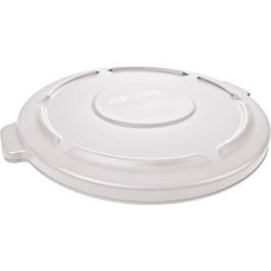 Brute Flat Lid For 44 Gallon Round Trash Container White - FG264560WHT