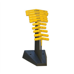 Bondhus Balldriver/Hex T-Handles Set W/ Stand,10 BND13190