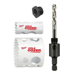 Milwaukee Tool Hole Saw Kit,3pcs,Sizes:1"-2.125" 49-22-4063