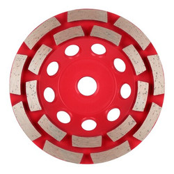 Milwaukee Tool DoubleRowDiamondCupWheel,Dia:4.5" 49-93-7754