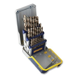 29-Piece M-42 Metal Index Drill Bit Set, 1/2 in to 1/6 in dia