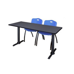 Cain Cain,66"x24",Training Table,2 M Chrs MTRCT6624GY47BE