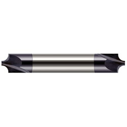Harvey Tool End Mill,Cr,Rd,Flrd,2 Fl,.062"R x.046"PD 17062-C3