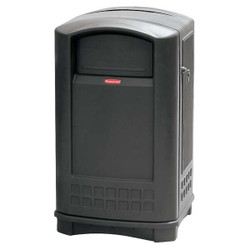 Rubbermaid Commercial Trash Can,50 gal.,Black,HDPE FG396400BLA