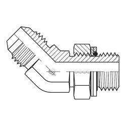 Adaptall Hose Adapter,3/8",JIC,3/8",BSPP 9058-0606