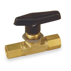 Parker Manual 2-Way Ball Valve,NPT,Brass 4F-B6LJ2-BP