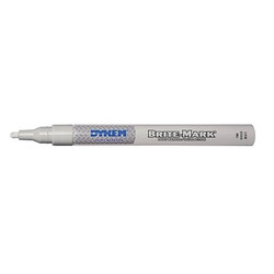 BRITE-MARK® Fine Marker, White, Fine Tip Pack of 48