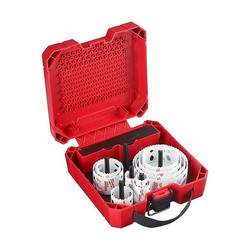 Milwaukee Tool Hole Saw Kit,13pcs,Sizes:0.875"-4.5" 49-22-4037