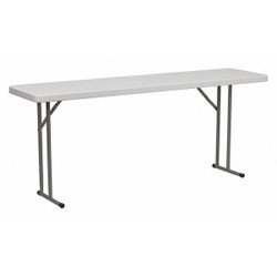 Flash Furniture Fold Training Table,Wht,18X72 DAD-YCZ-180-GW-GG