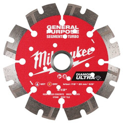 Milwaukee Tool DiamondSawBlade,Diam:4.5",Arbor:20" 49-93-7523
