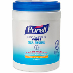 PURELL&reg; Sanitizing Wipes - WhiteTub - 270/Tub - 1 Each
