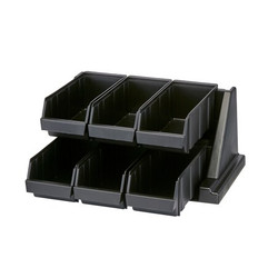 Cambro Condiment Organizer,9 1/4 in H,Black EA6RS6110