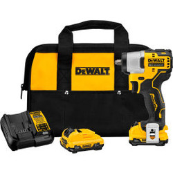 DeWALT XTREME 12V MAX Cordless Impact Wrench Kit Brushless 3/8"" Li-Ion 200 ft-l
